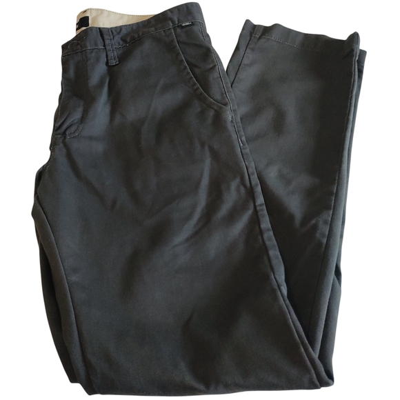 Vans Men's Classic Charcoal Dark Gray Chinos Pants Straight Leg Size 33 - Picture 1 of 8